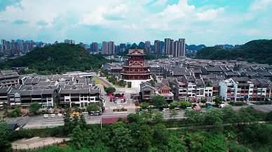 柳州著名景点窑埠古镇航拍视频的预览图